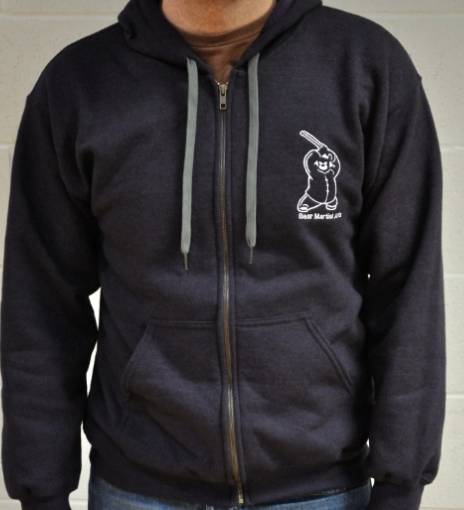 Zipped Hoodie, Blackberry